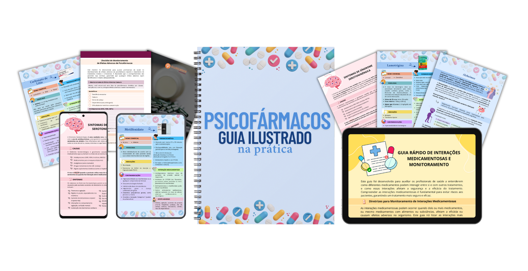 Bulário Ilustrado de Psicofármacos: Guia prático com Aulas Interativas