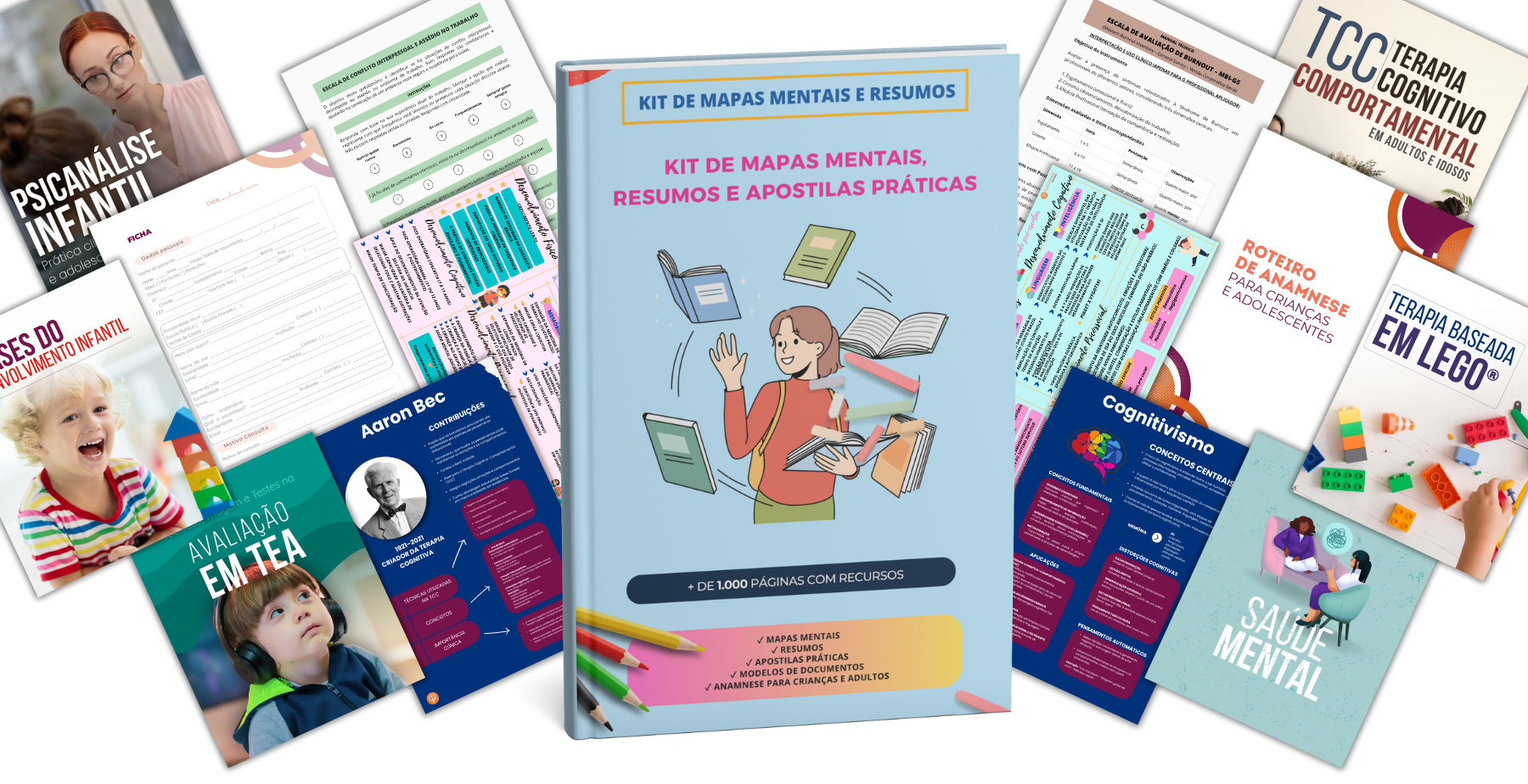 Kit de Mapas Mentais, Resumos e Apostilas Práticas