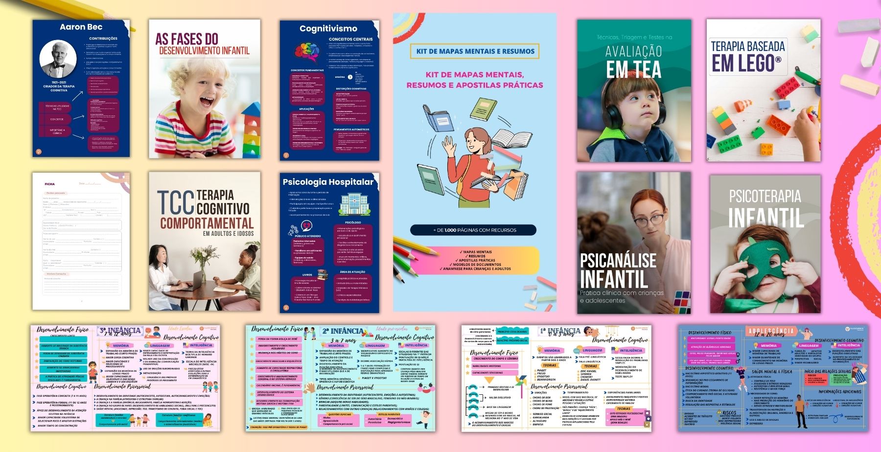 Kit de Mapas Mentais, Resumos e Apostilas Práticas